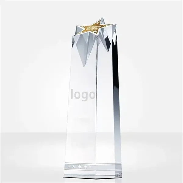 Crystal Trophy Award Personalized Glass Tournament Souvenir