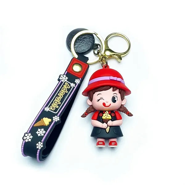 2D3D doll keychain decoration pendant