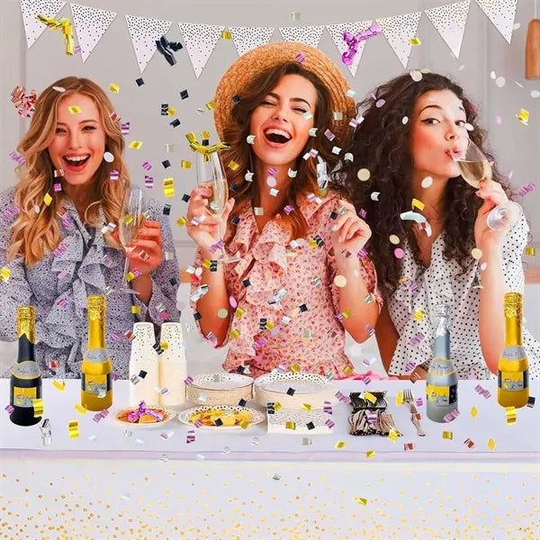 Foil Champagne Bottle Confetti Popper