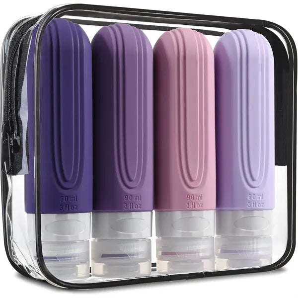 Silicone Travel Bottles for Toiletries 4 Pack