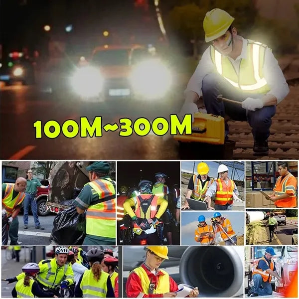 High Visibility Reflective Safety Vest With 5 Pockets Hi Vis
