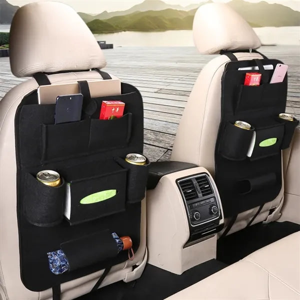 Portable Felt Car Seat Back Storage Bag