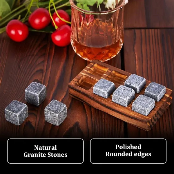 Whiskey Set Glasses Wooden Box Retirement Gifts