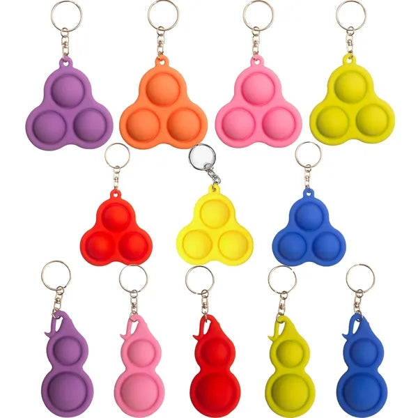 Bubble Decompression Toy Keychain