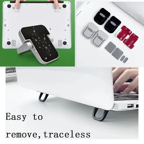 2pcs Mini Portable Keyboard Laptop Stand Kickstand Lifter