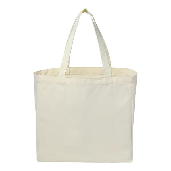 12 Oz. natural cotton canvas bag-12.6"w x 12.6"h x 4.72"d