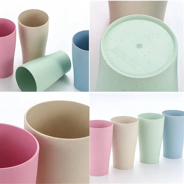 10oz Wheat Straw Toothbrush Cup