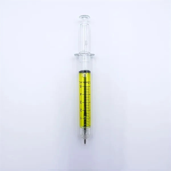 Syringe Shaped Ballpoint Pen with Scale