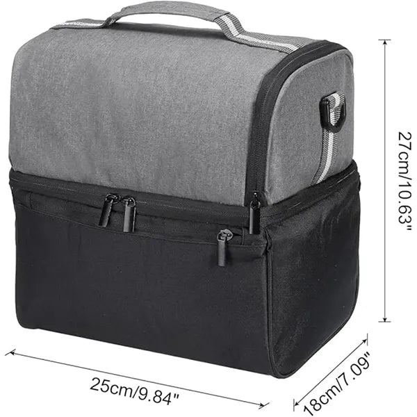Double Compartment Cooler Lunch Bag