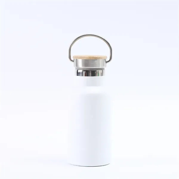 350ml Stainless Steel Vacuum Flask with Bamboo Lid