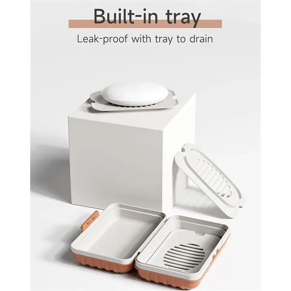 Soap Container with Lid - Perfect for Camping and Gym