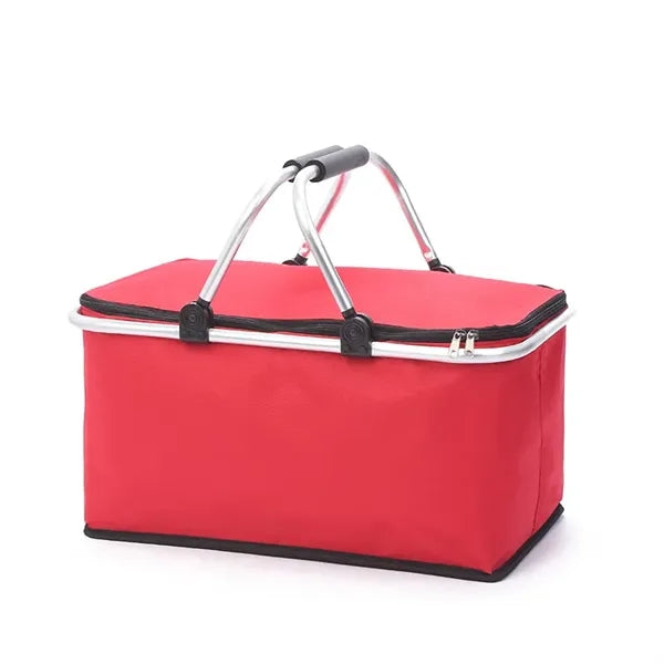 Collapsible Picnic Camping Lunch Basket Insulated Cooler Bag
