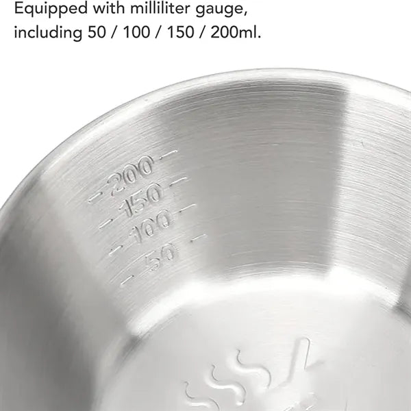 304 Stainless Steel Camping Bowls with Foldable Handle