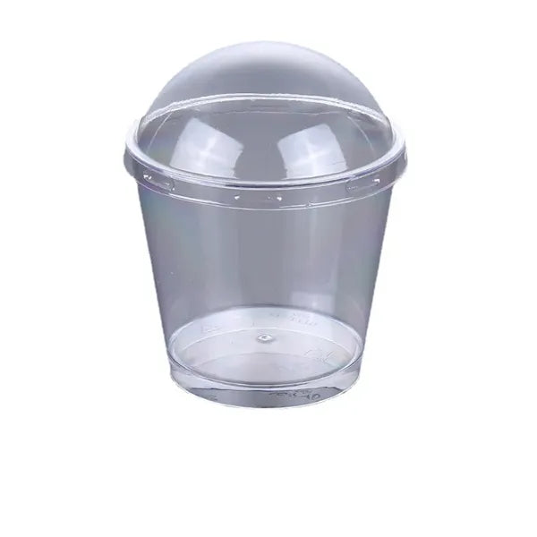 7Oz Plastic Dessert Cups With Lid