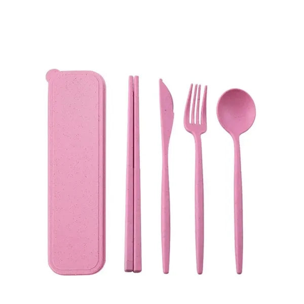 4-Piece Wheat Straw Cutlery