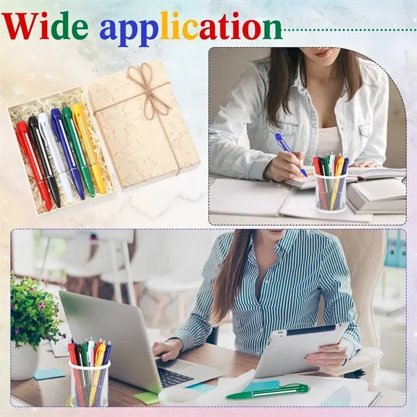 Rollout Paper Pen Retractable Pullout Banner Ballpoint