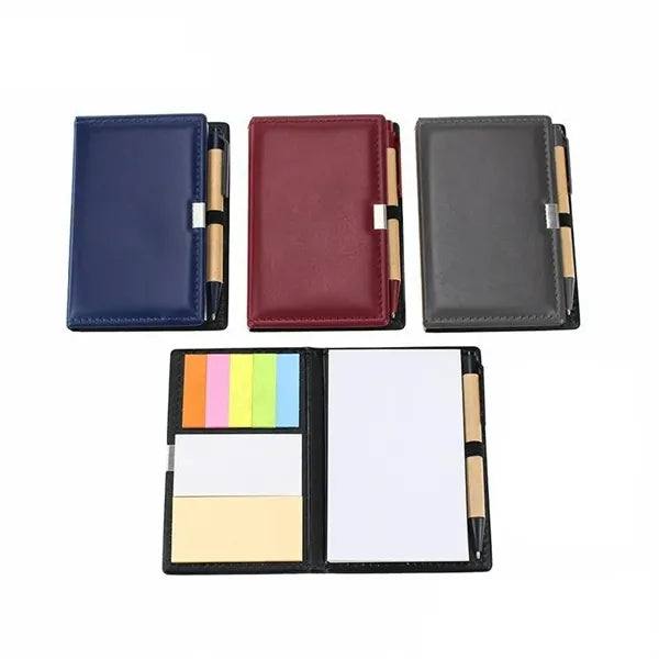 Pvc Cover Office Notepad With Pen