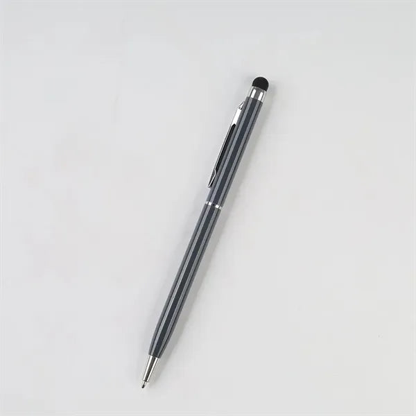 2-in-1 Slim Twist Stylus Metal Ballpoint Pen