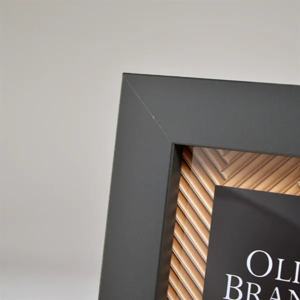 Acrylic Mounted Inside Ebony Frame Plaque