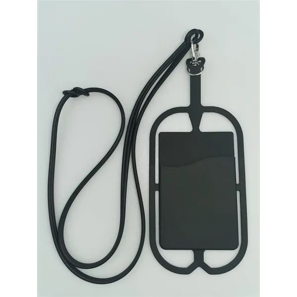 Silicone Lanyard with Phone Holder