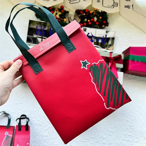 Christmas Take Away Insulation Tote Food Bag Disposable
