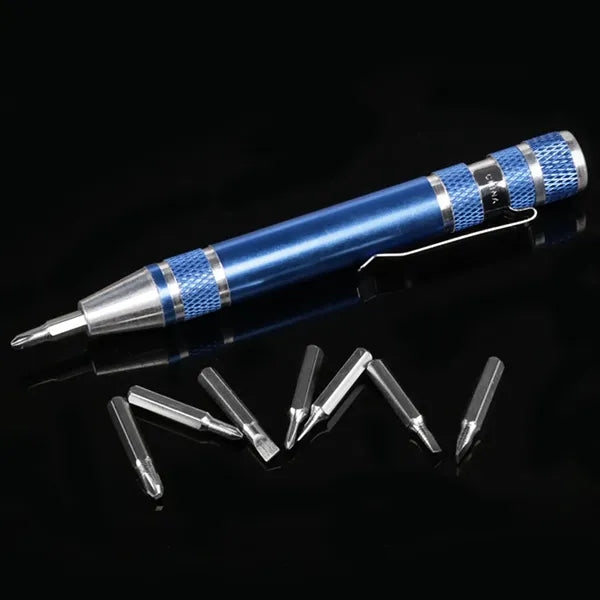 8-in-1 Multifunctional Pen Screwdriver Tool Set