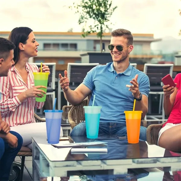 5 Pack 24oz Color Changing Cups Set