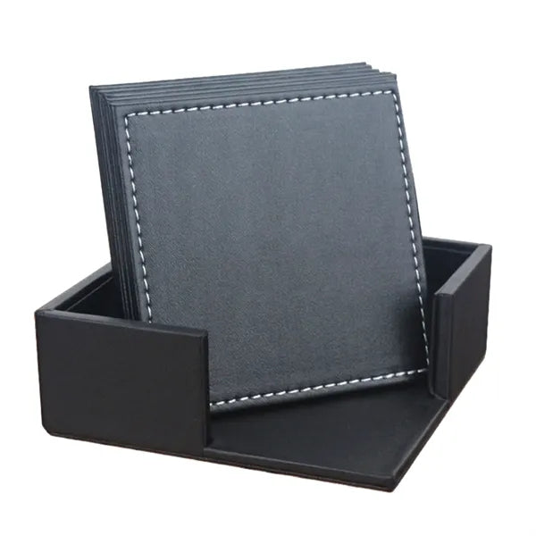 PU Leather Drink Coasters