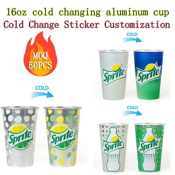 16oz Cold Changing Aluminum Custom,Cold