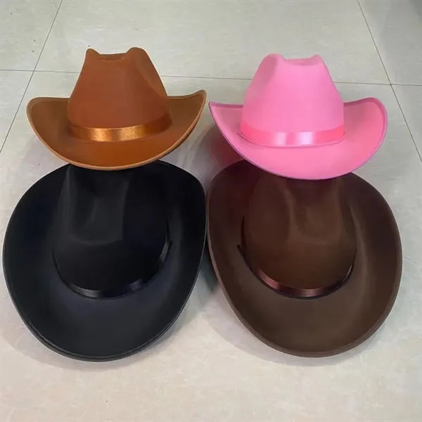 Adult Western Felt Cowboy Hat