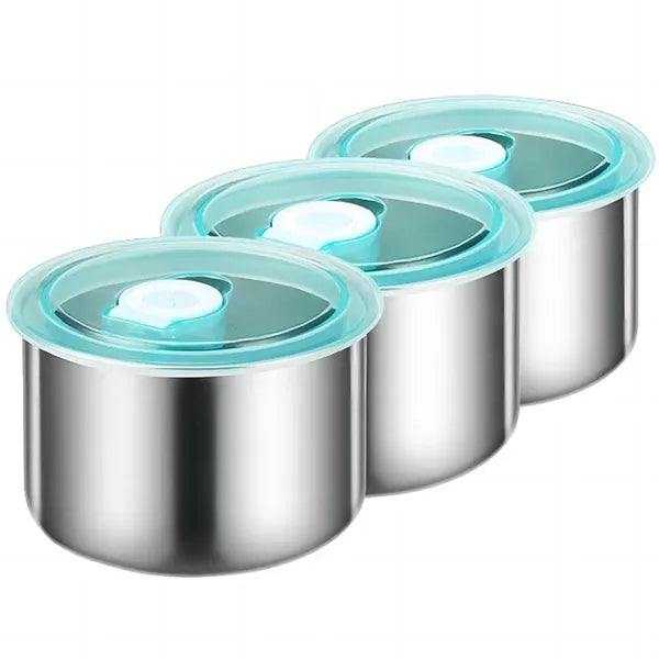 Stainless Steel Round Food Storage Box Container