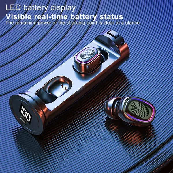 Touch Control Mini Wireless Headphone With LED Light