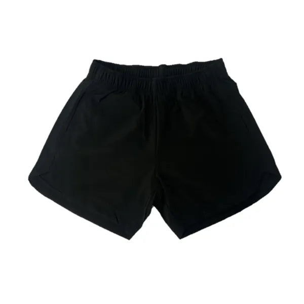 High Waist 2 in 1 Womens Running Shorts with Side Pockets