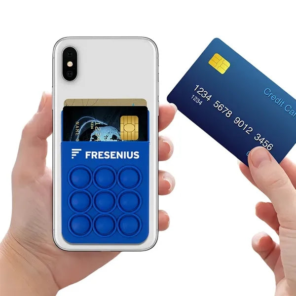 Silicon Adhesive Phone Card Holder