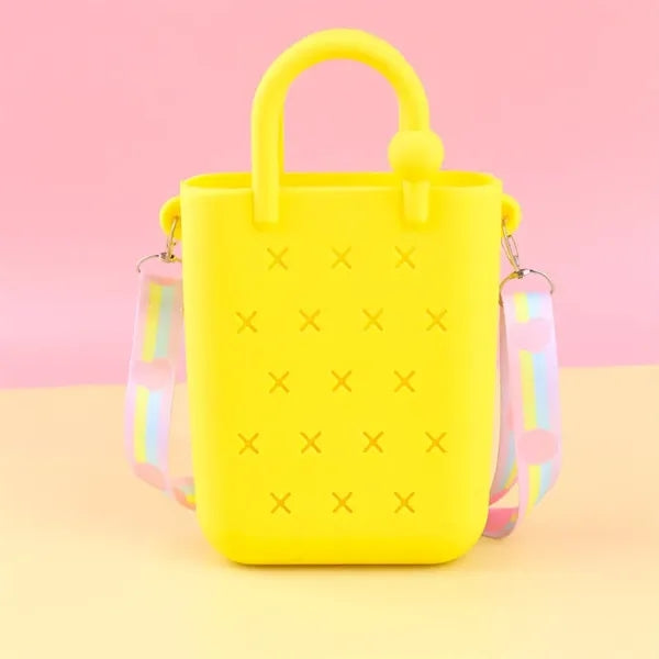Small Silicone DIY Coin Purse Messenger Bag Beach Handbag