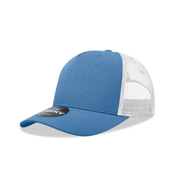 Decky 5 Panel Mid Profile Structured Cotton Blend Trucker