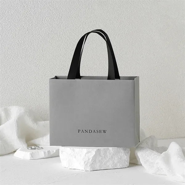 Colorful Tote Favor Gift Bags with Ribbon Handles for Events