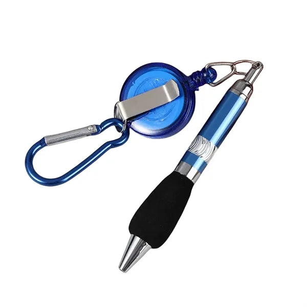 Keychain Retractable Badge Reel Ballpoint Pen