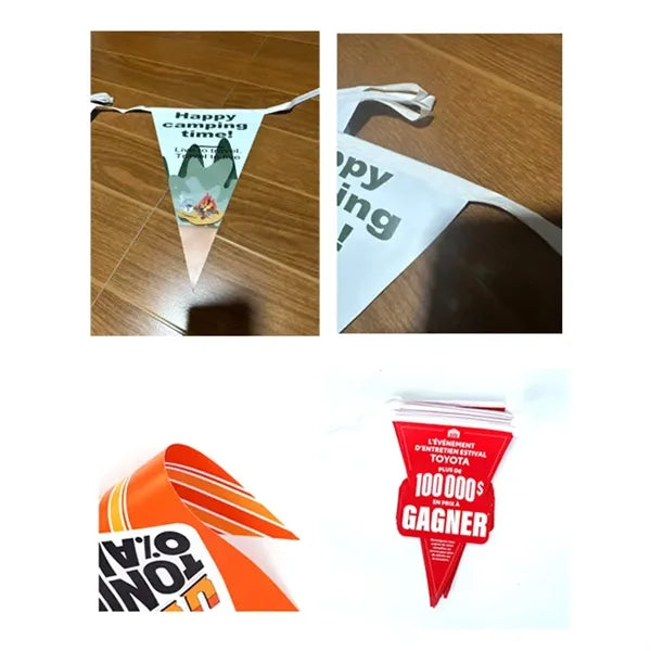 30'' Custom PVC Pennant Banner Flags -2 Sided Imprint