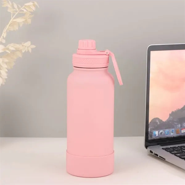 38 Oz Vacuum Flask with Magnetic Phone Holder