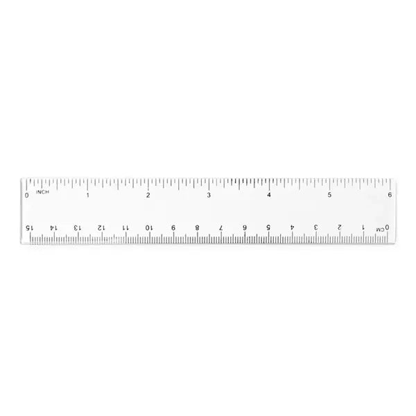 Crystal Clear 6 Inch Ruler