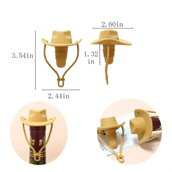 Cowboy Hat Creative Silicone Wine Bottle Stopper