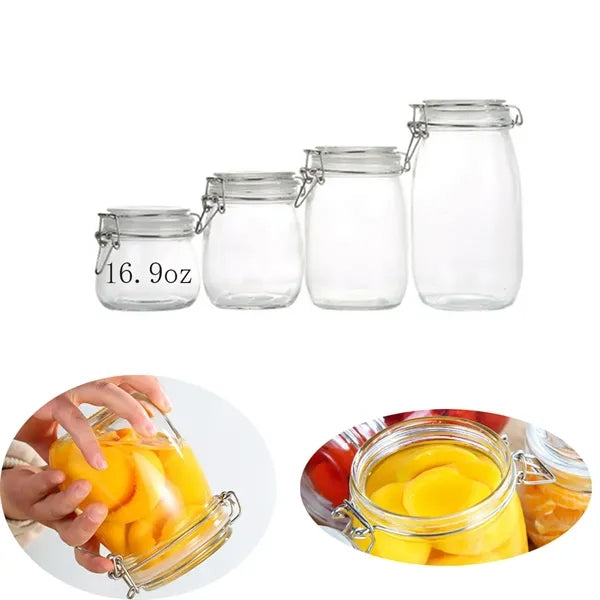 Transparent Sealed Honey Glass Jar