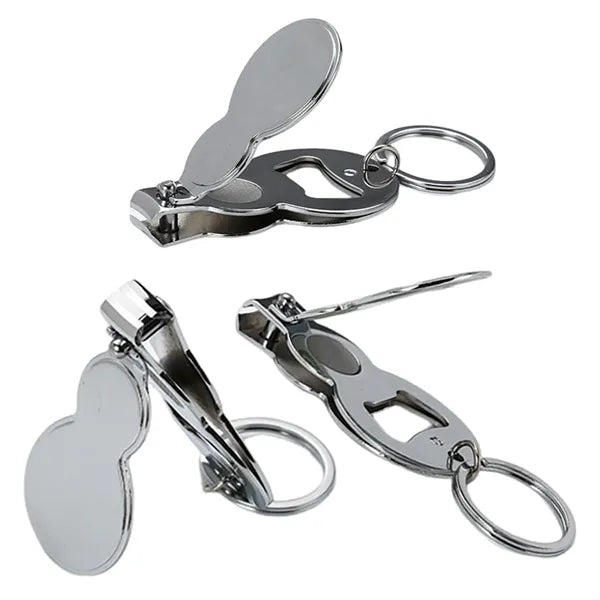 3-in-1 Gourd Shape Nail Clipper with Opener Keychain