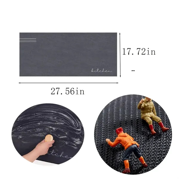 Scrubable Soil-Resistant Kitchen Floor Mat