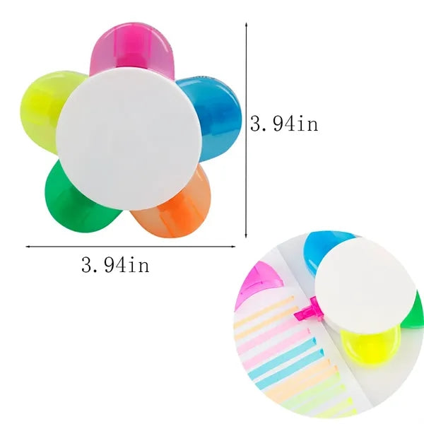 Flower Shape Lucky Color Marker Highlighter