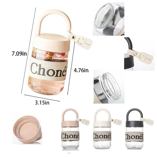 Mini Glass Sleeve Insulated Tote Cup