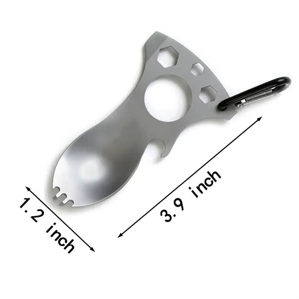Multifunction Outdoor Camping Fork Spoon Opener