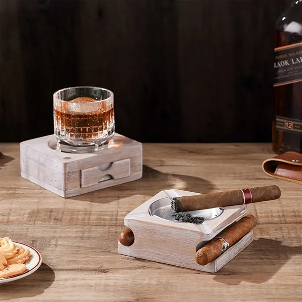 Double Layer Detachable 4 Slots Cigar Ashtray