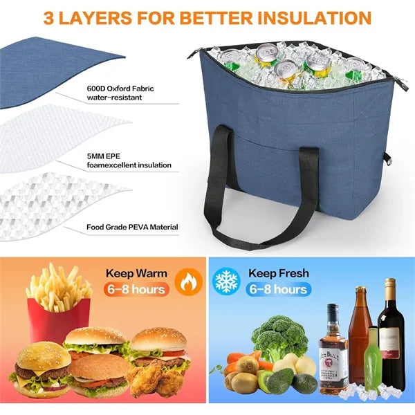 Insulated Grocery Shopping Bag